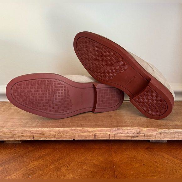 LANDS END Sandstone Beige Lace Up Suede Buck Oxford Dress Shoes Sz 9 M - Picture 8 of 11